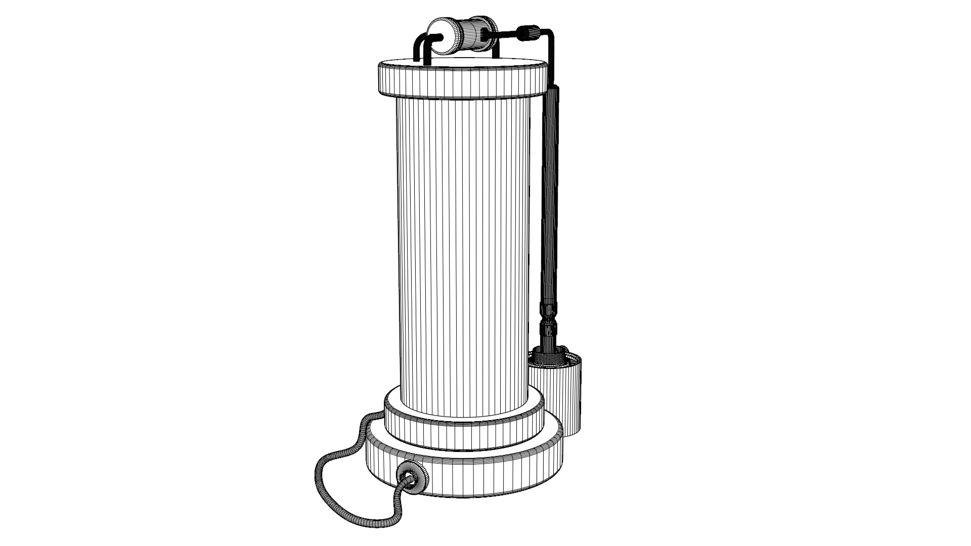 Sci-fi capsula 2 Low-poly 3D model_23