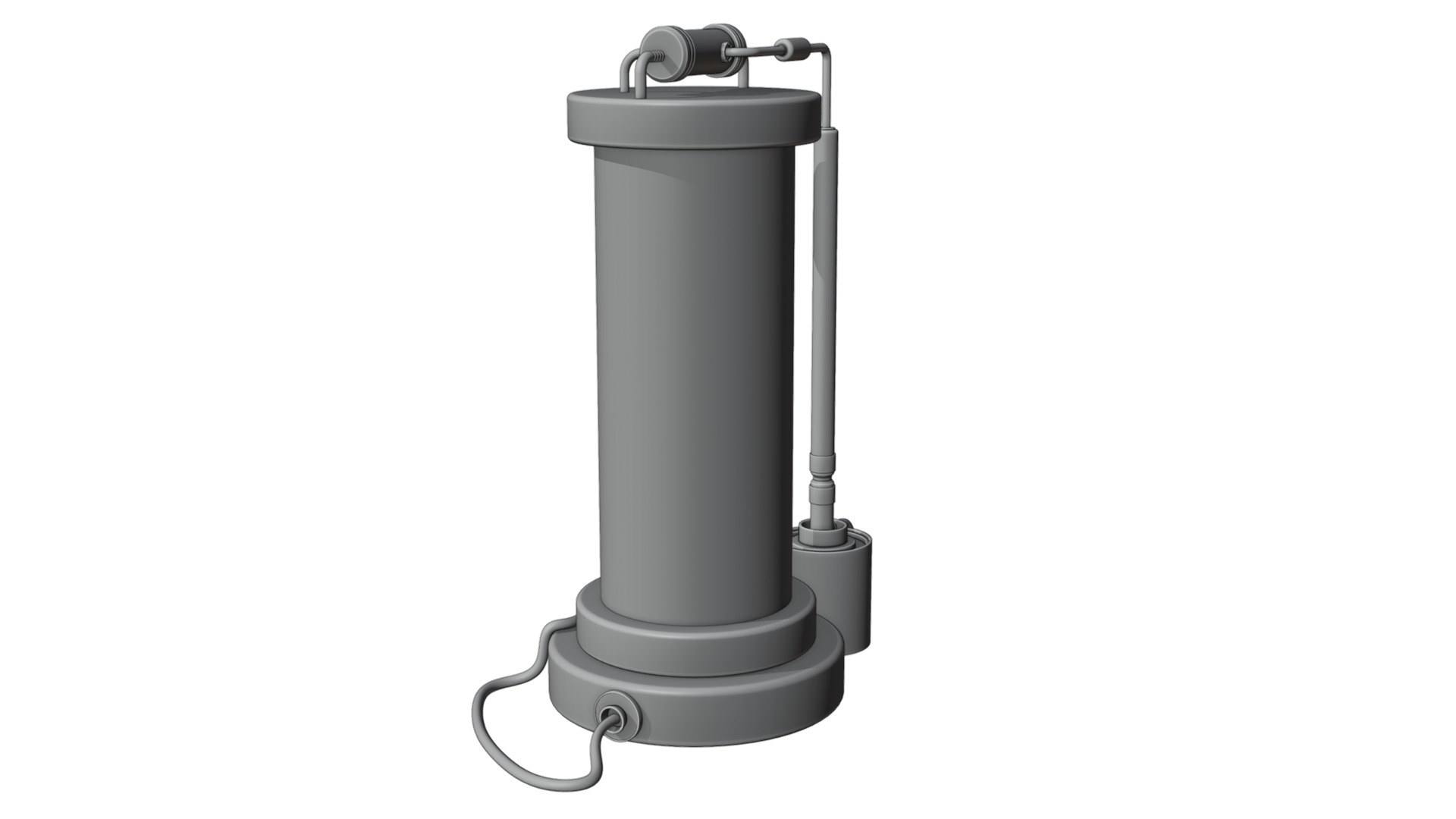 Sci-fi capsula 2 Low-poly 3D model_21