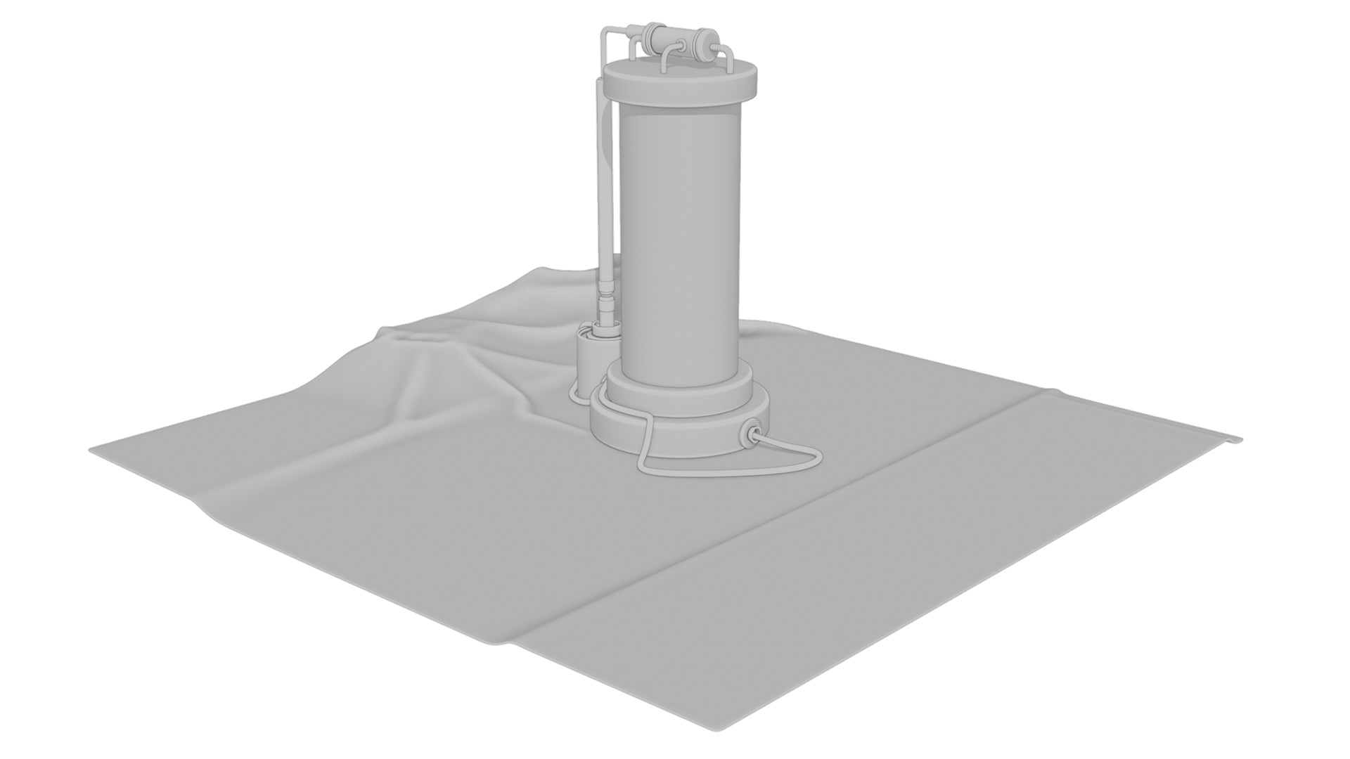 Sci-fi capsula 2 Low-poly 3D model_10