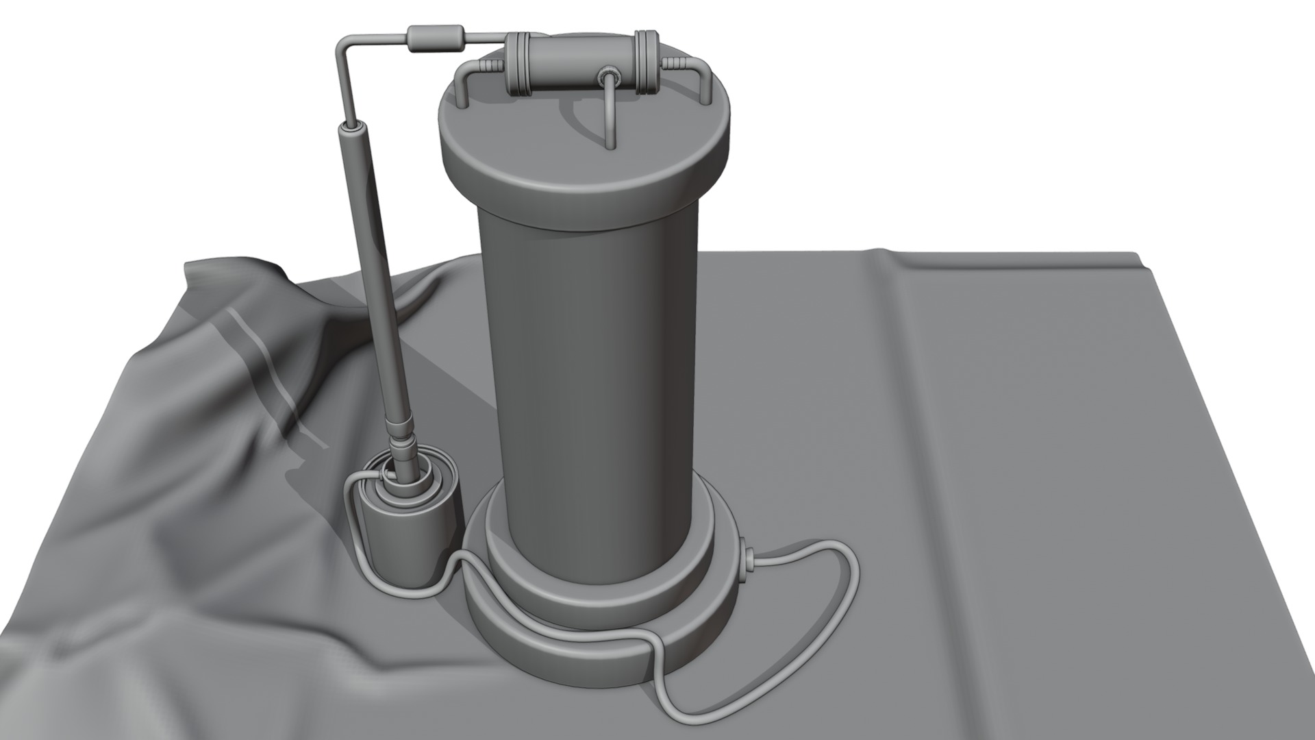 Sci-fi capsula 2 Low-poly 3D model_13