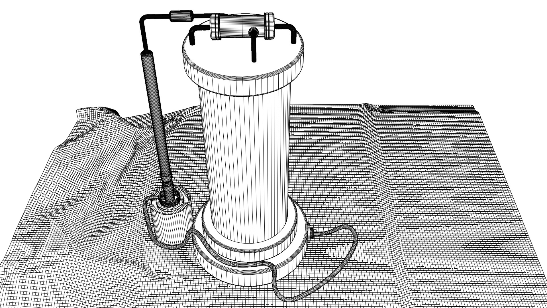 Sci-fi capsula 2 Low-poly 3D model_15