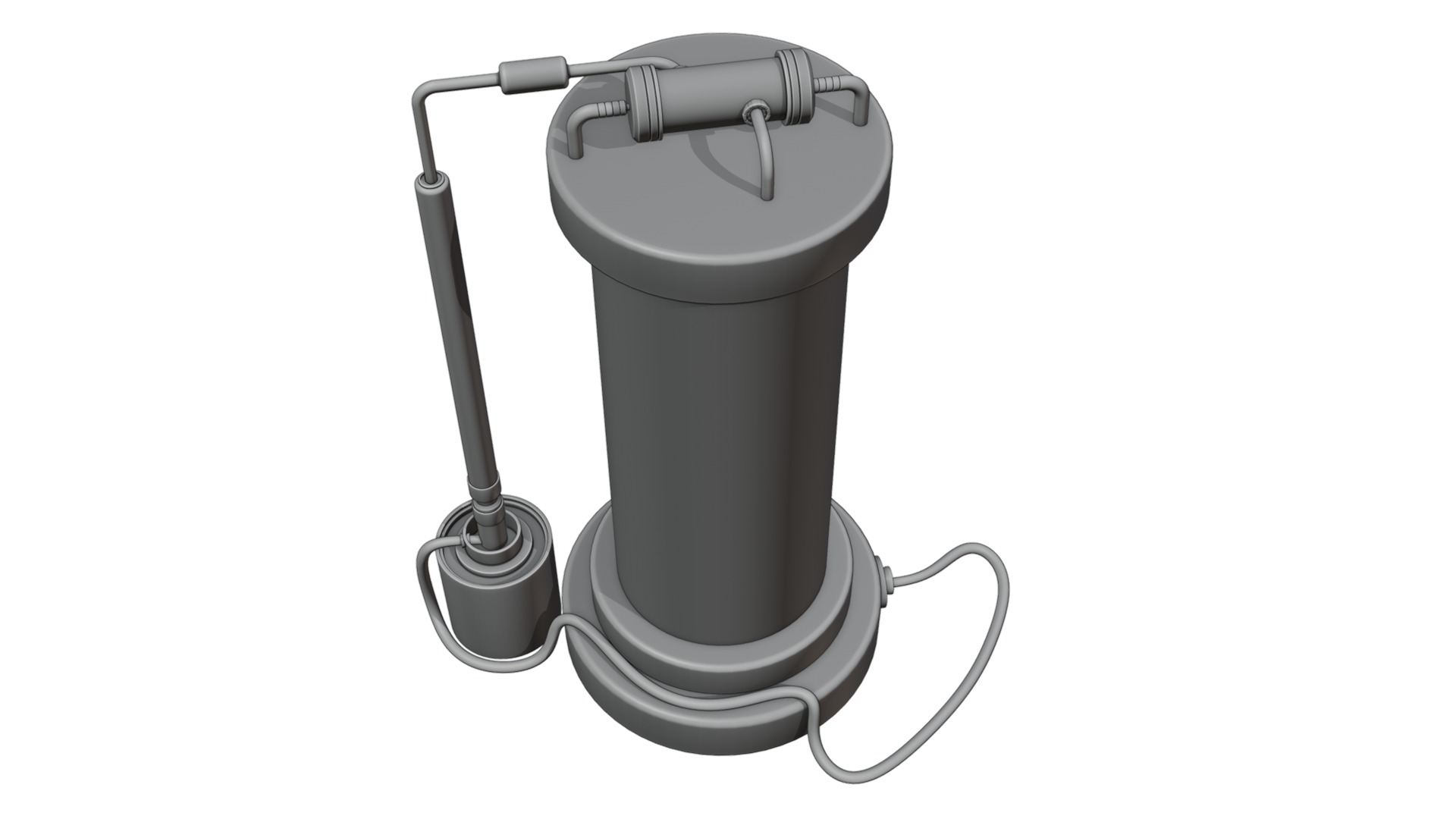 Sci-fi capsula 2 Low-poly 3D model_29