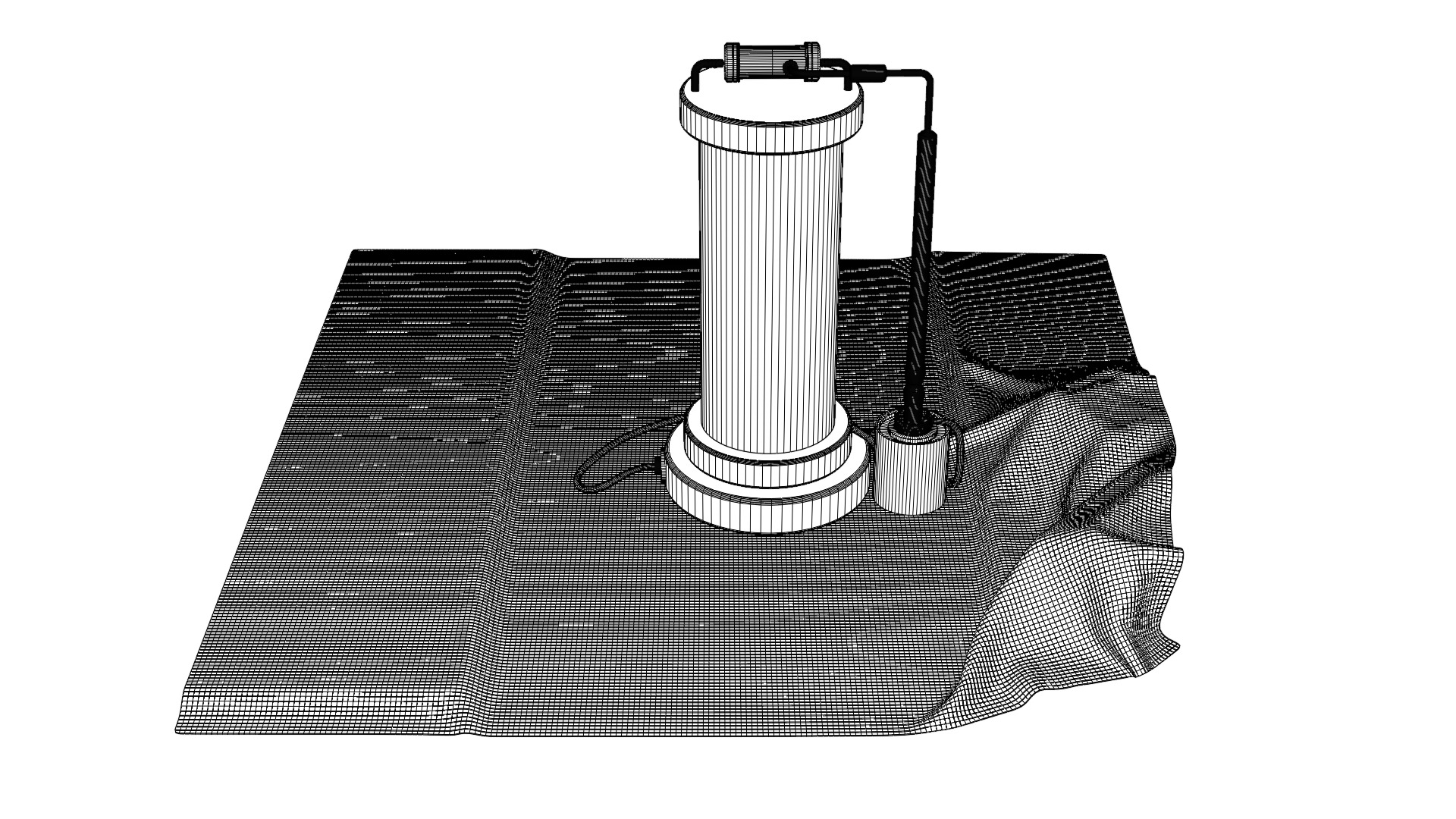 Sci-fi capsula 2 Low-poly 3D model_3