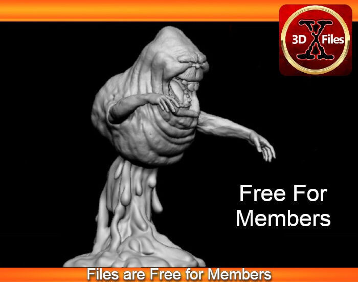Slimer Statue - Ghostbusters - 3D Print File 3D print model_2
