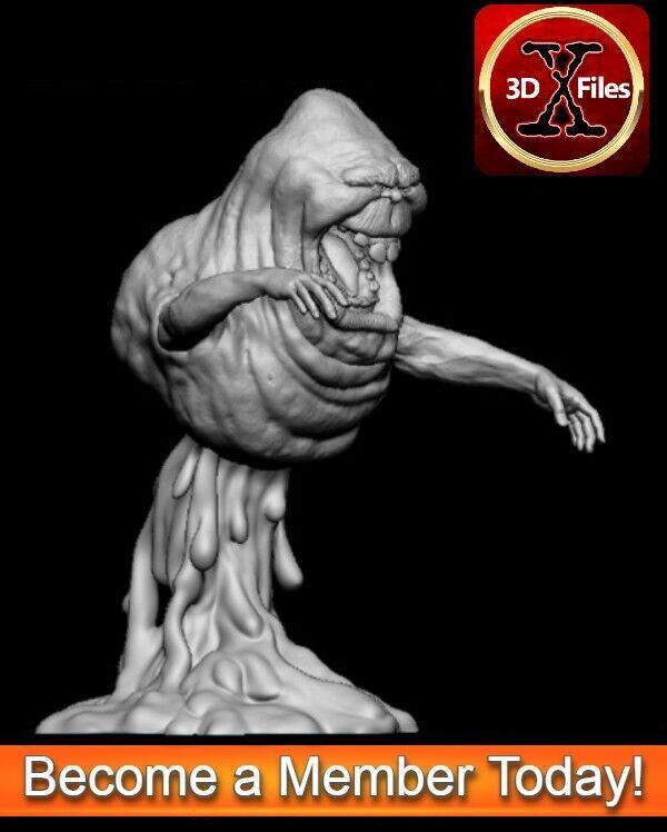 Slimer Statue - Ghostbusters - 3D Print File 3D print model_3