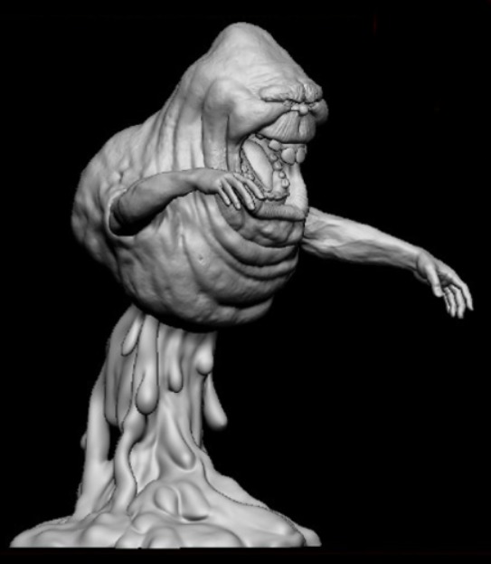 Slimer Statue - Ghostbusters - 3D Print File 3D print model_4