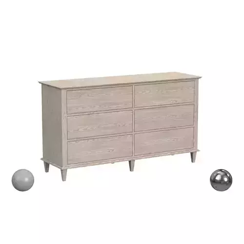 Shaker 6 Drawer Dresser