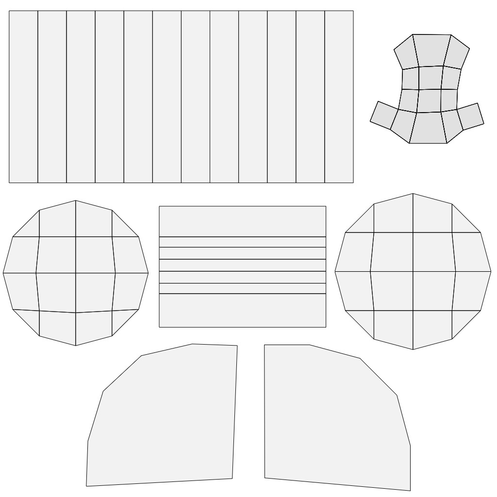 12-piece sushi model asset Low-poly 3D model_26