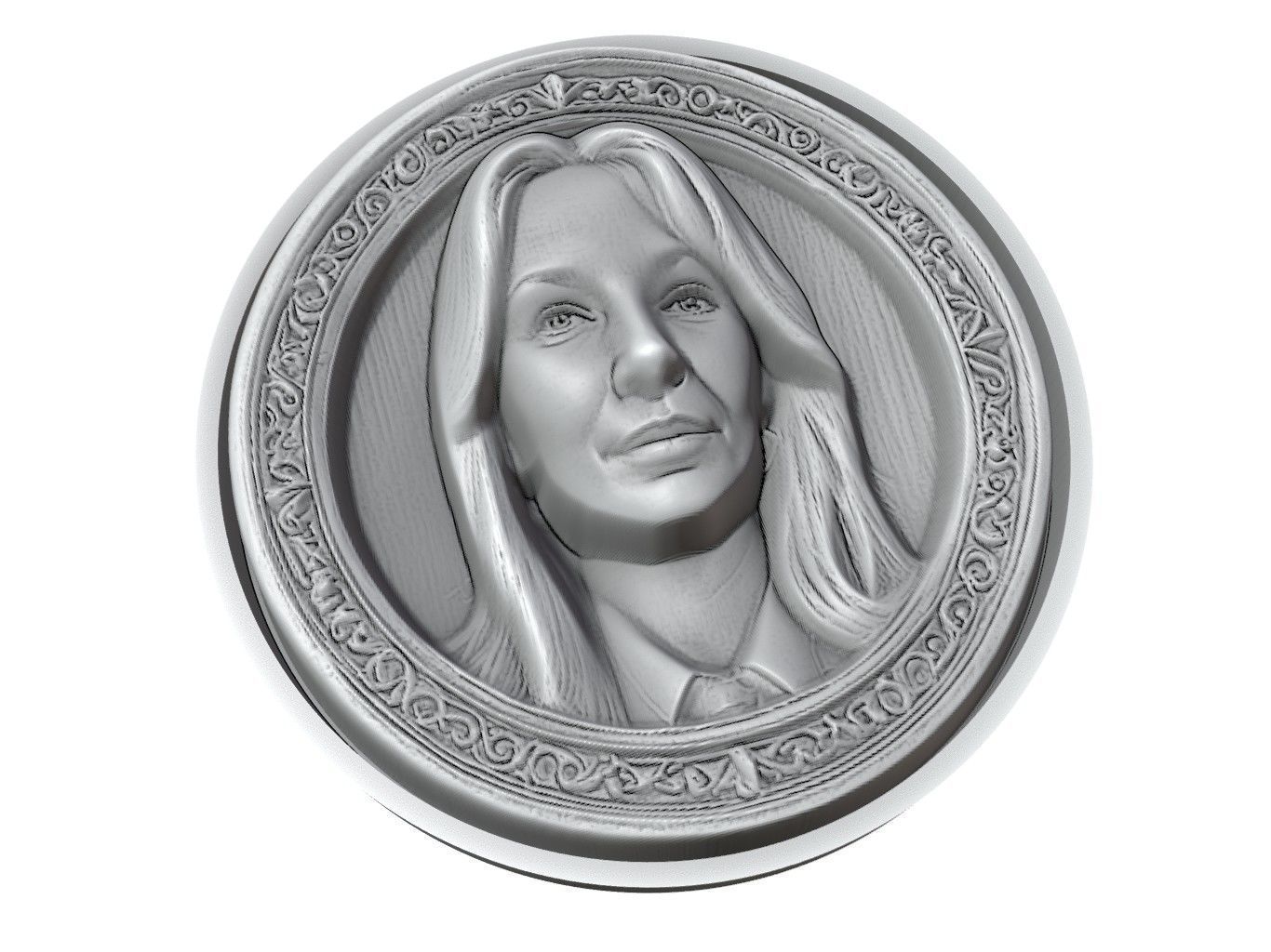 Lisa Kudrow Medallion 3D print model_3