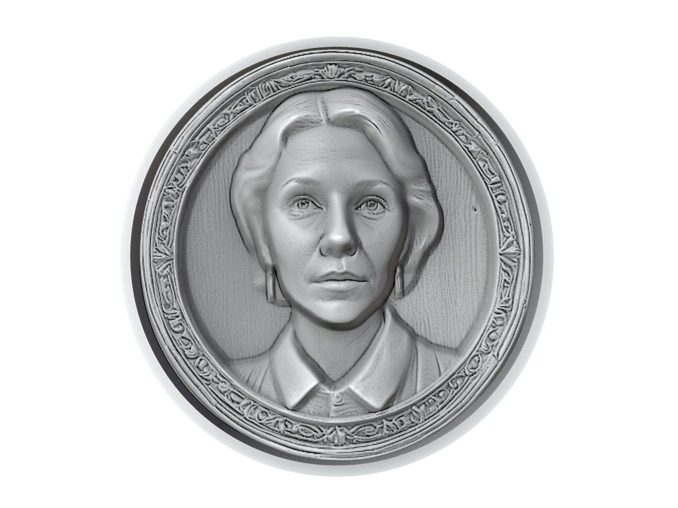 Maggie Gyllenhaal Medallion 3D print model_2
