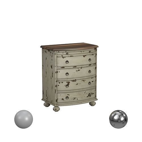 Pottery Barn Bre 4-Drawer Chest 3D model