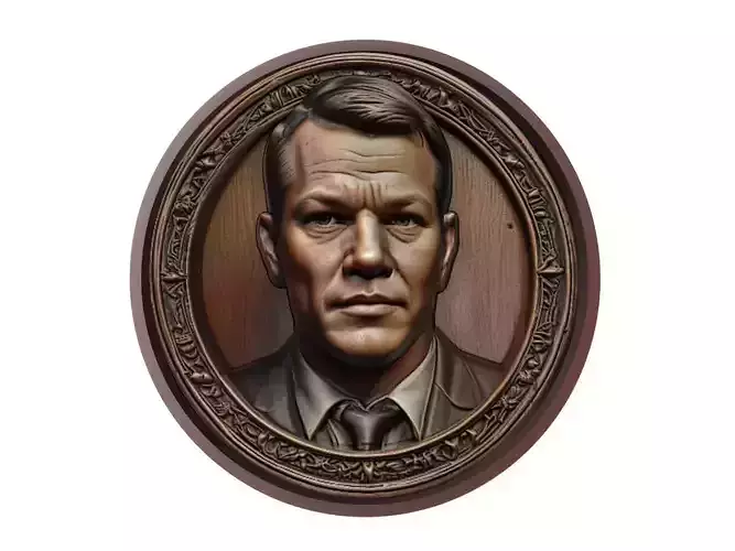 Matt Damon Medallion 3D print model