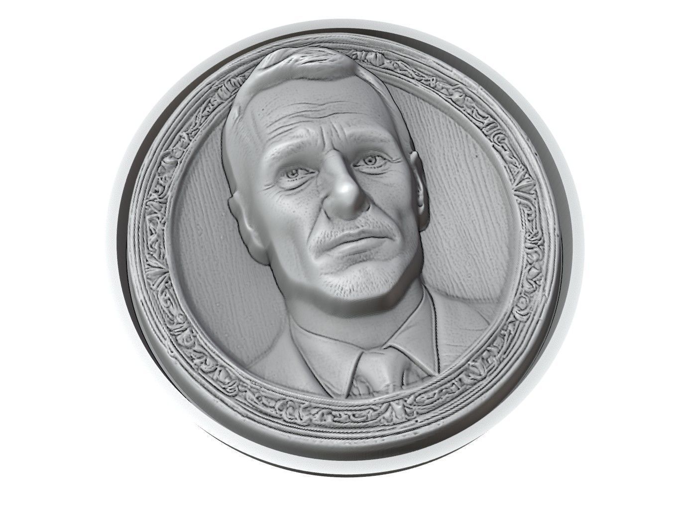 Michael Fassbender Medallion 3D print model_3