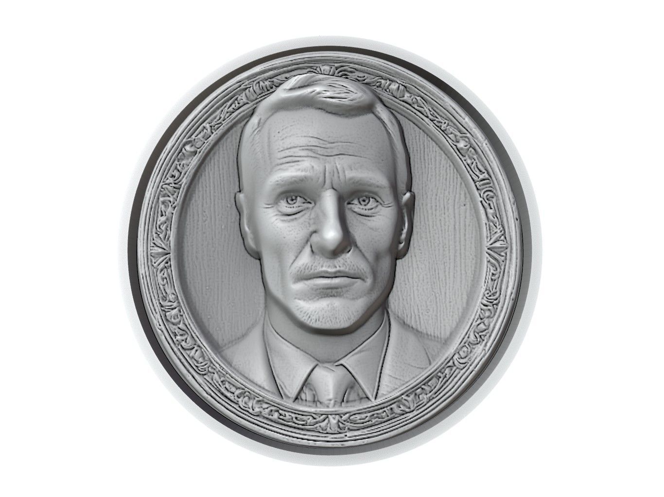 Michael Fassbender Medallion 3D print model_2
