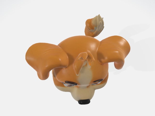 Cartoon dog 3D model_3