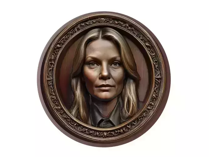 Michelle Pfeiffer Medallion 3D print model