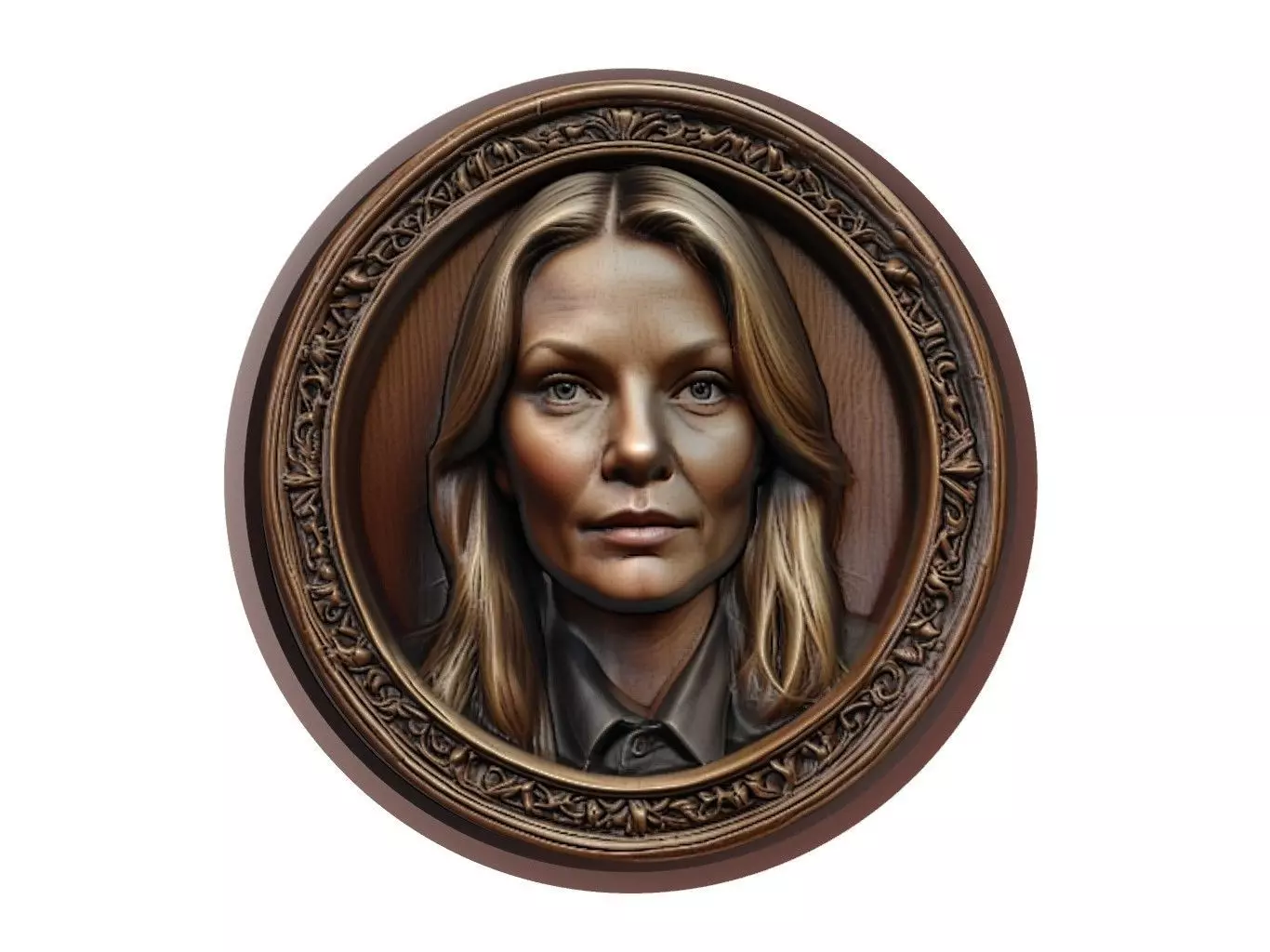 Michelle Pfeiffer Medallion 3D print model_0