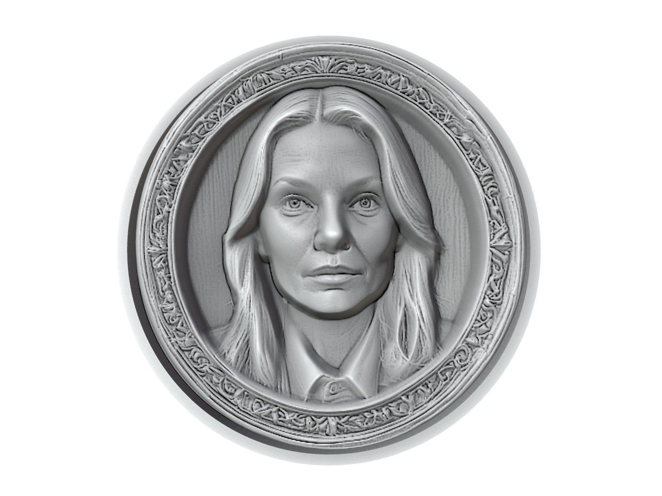 Michelle Pfeiffer Medallion 3D print model_2