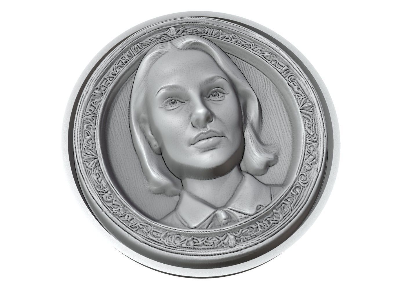 Natalie Portman Medallion 3D print model_3