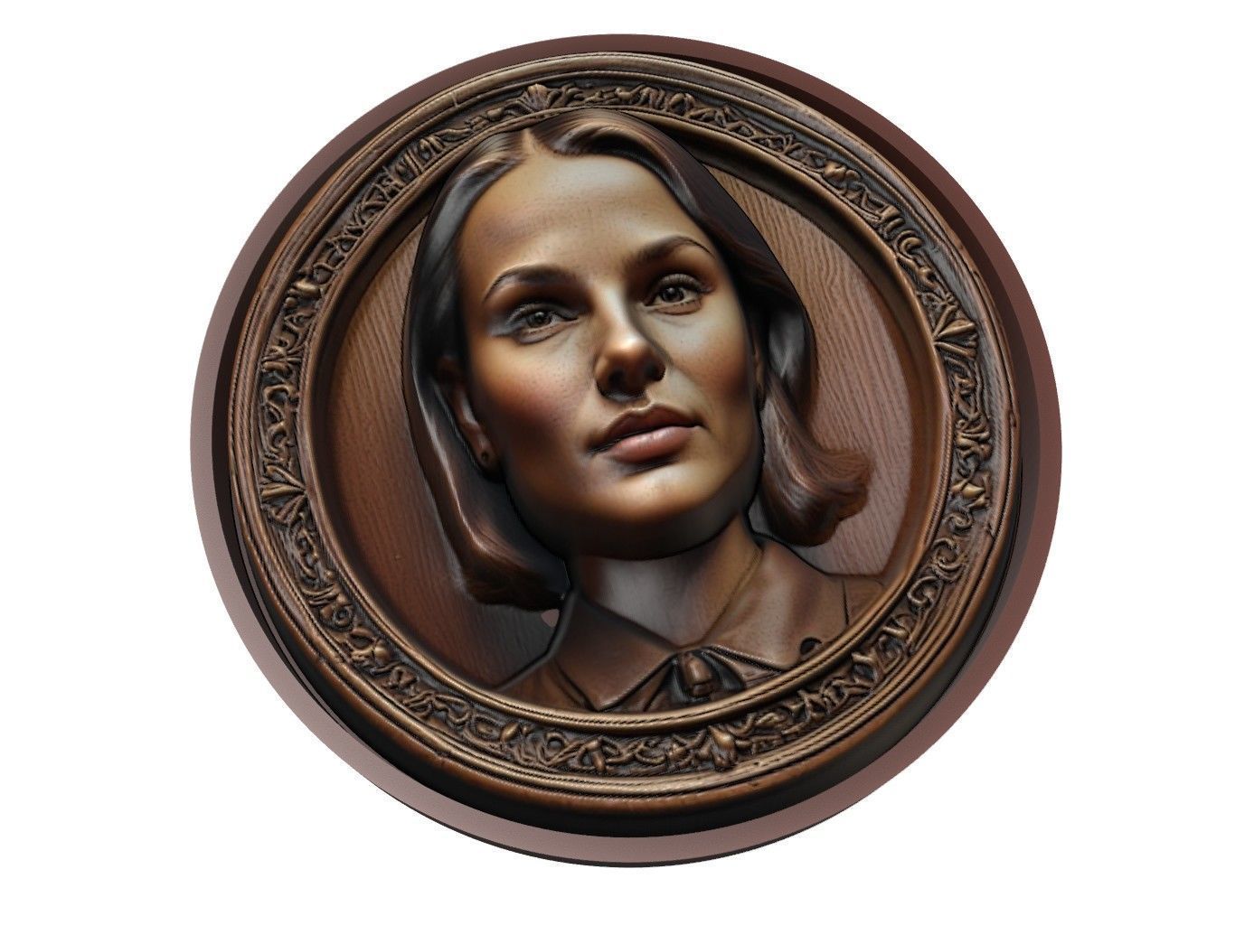 Natalie Portman Medallion 3D print model_1