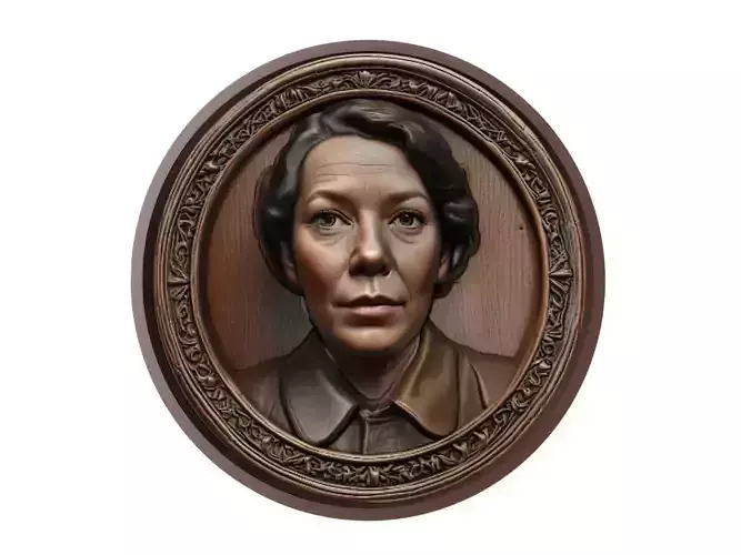 Olivia Colman Medallion 3D print model
