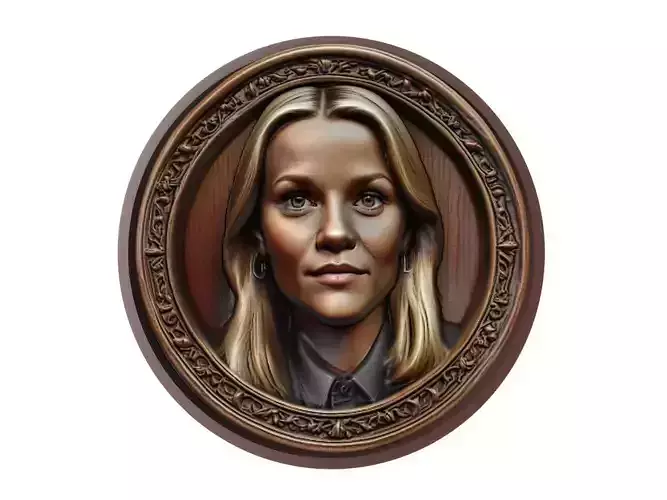 Reese Witherspoon Medallion 3D print model