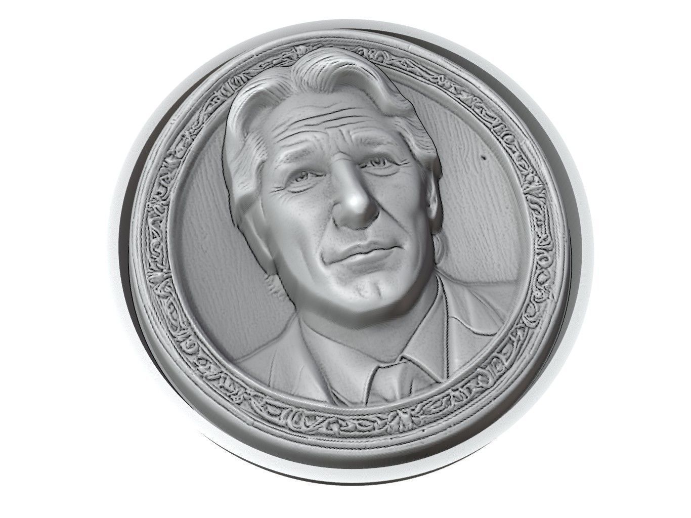 Richard Gere Medallion 3D print model_3