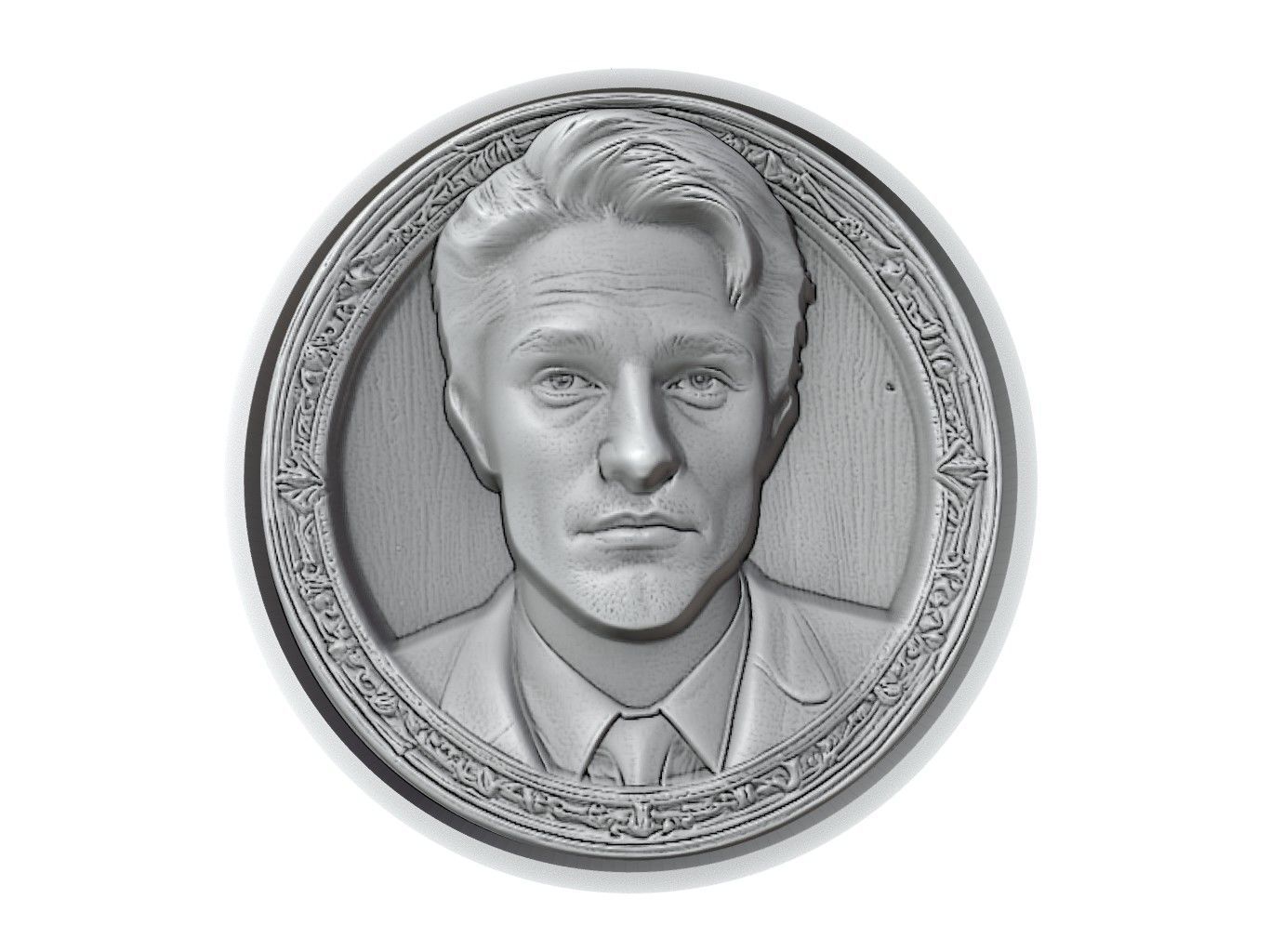 Robert Pattinson Medallion 3D print model_2