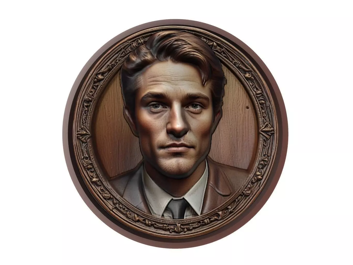 Robert Pattinson Medallion 3D print model_0