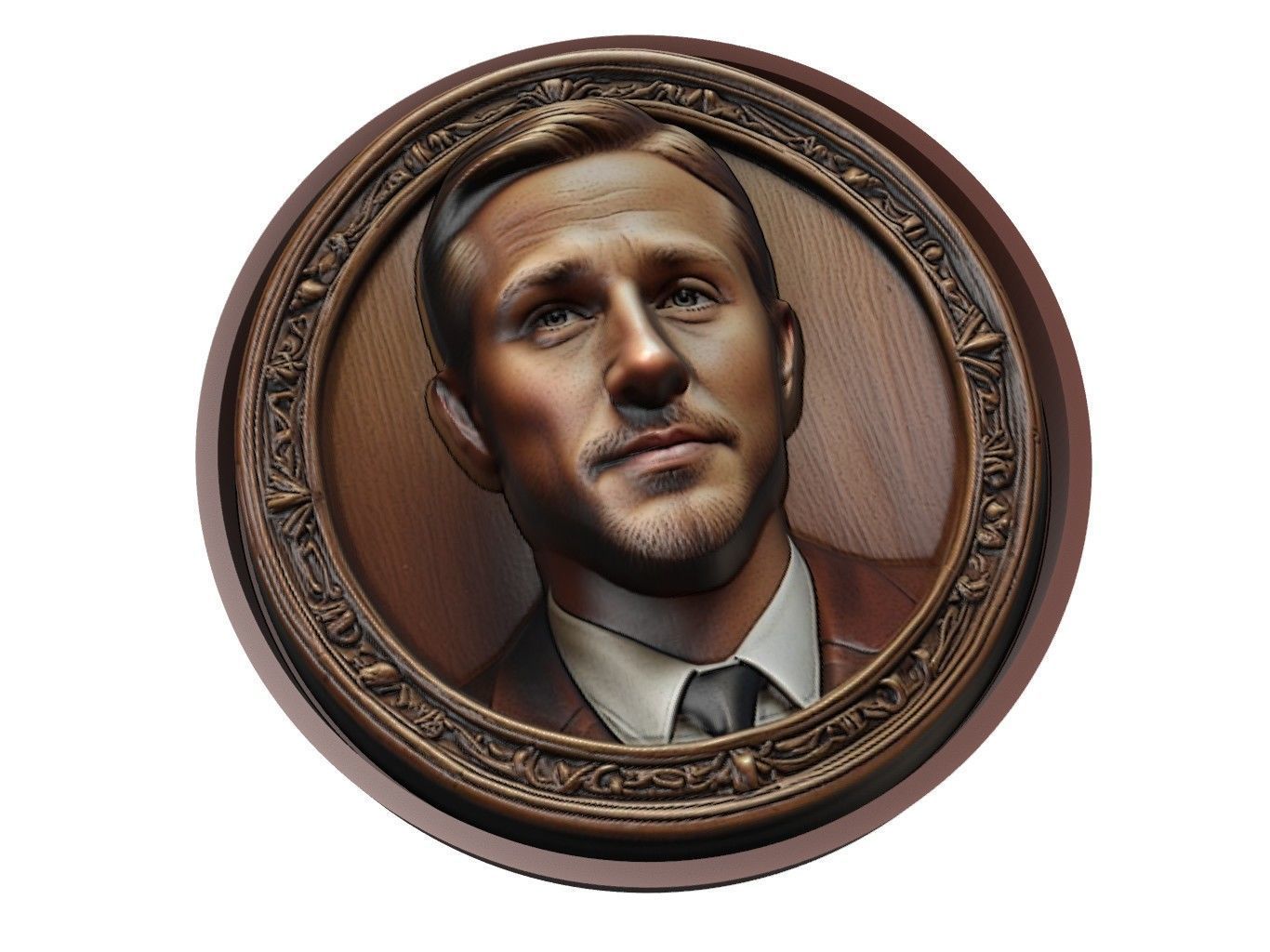 Ryan Gosling Medallion 3D print model_1