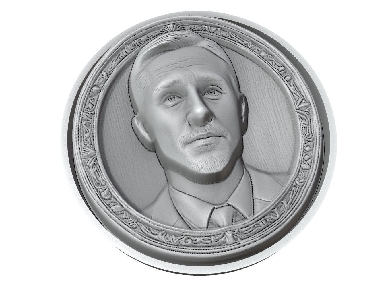 Ryan Gosling Medallion 3D print model_3