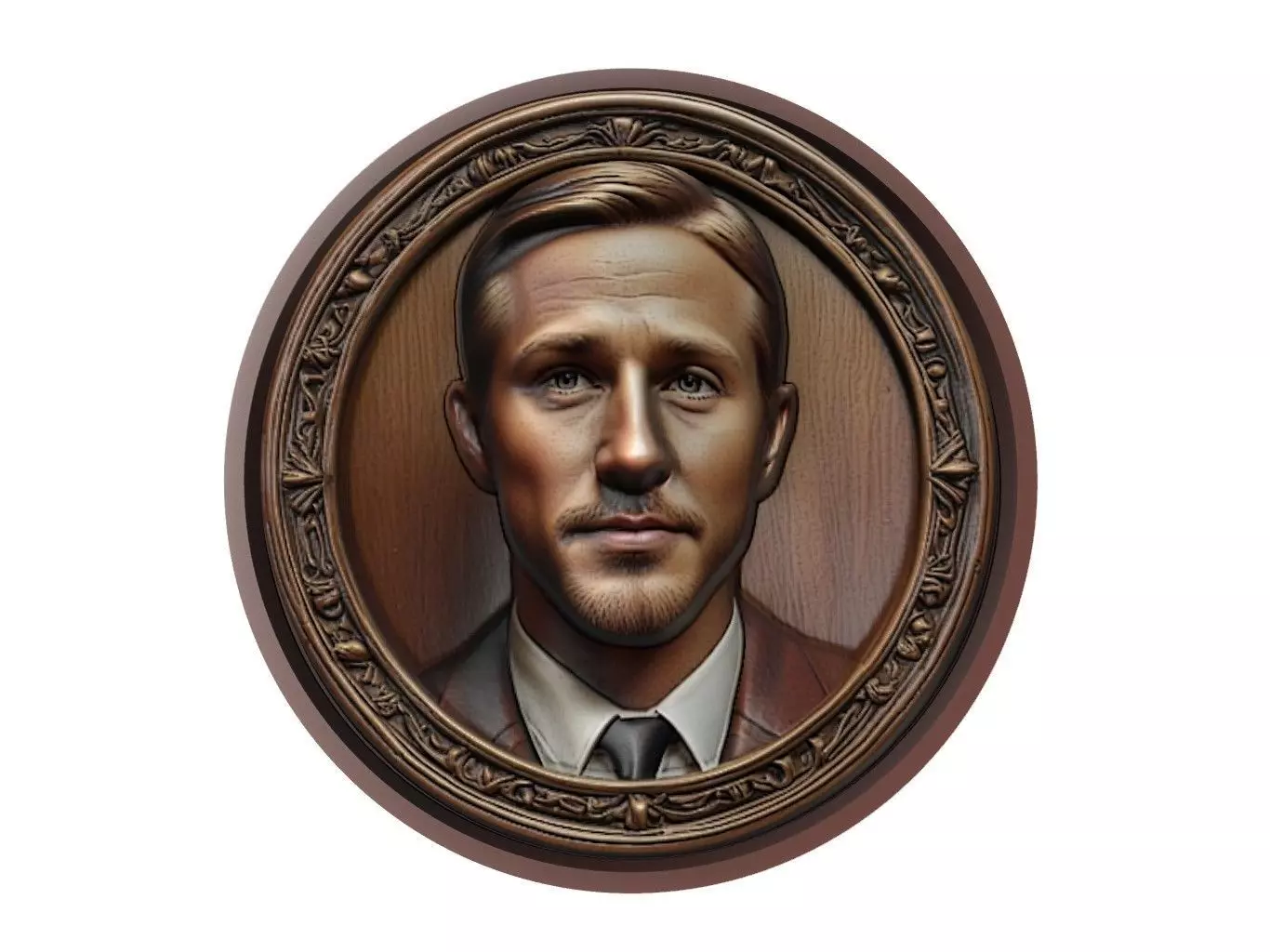 Ryan Gosling Medallion 3D print model_0