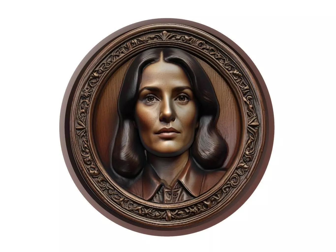 Salma Hayek Medallion 3D print model_0