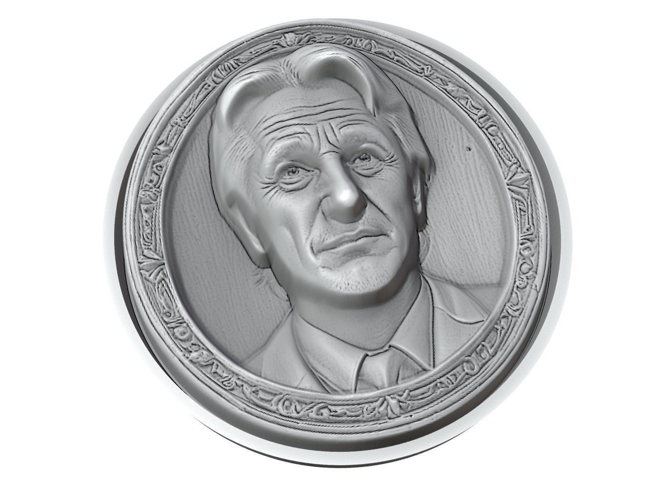 Sean Penn Medallion 3D print model_3