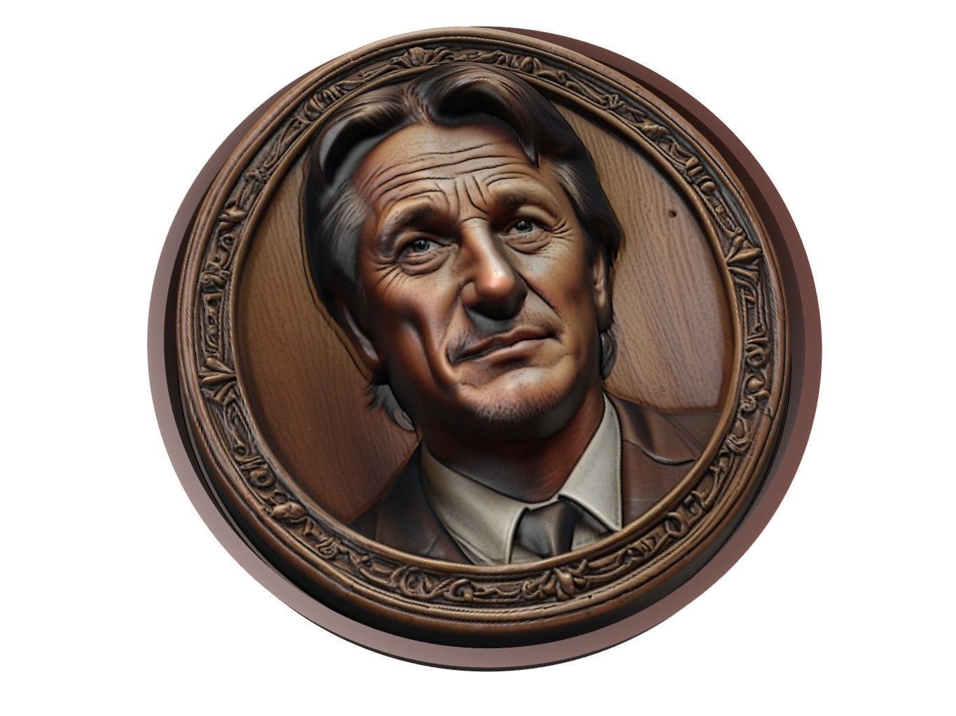 Sean Penn Medallion 3D print model_1