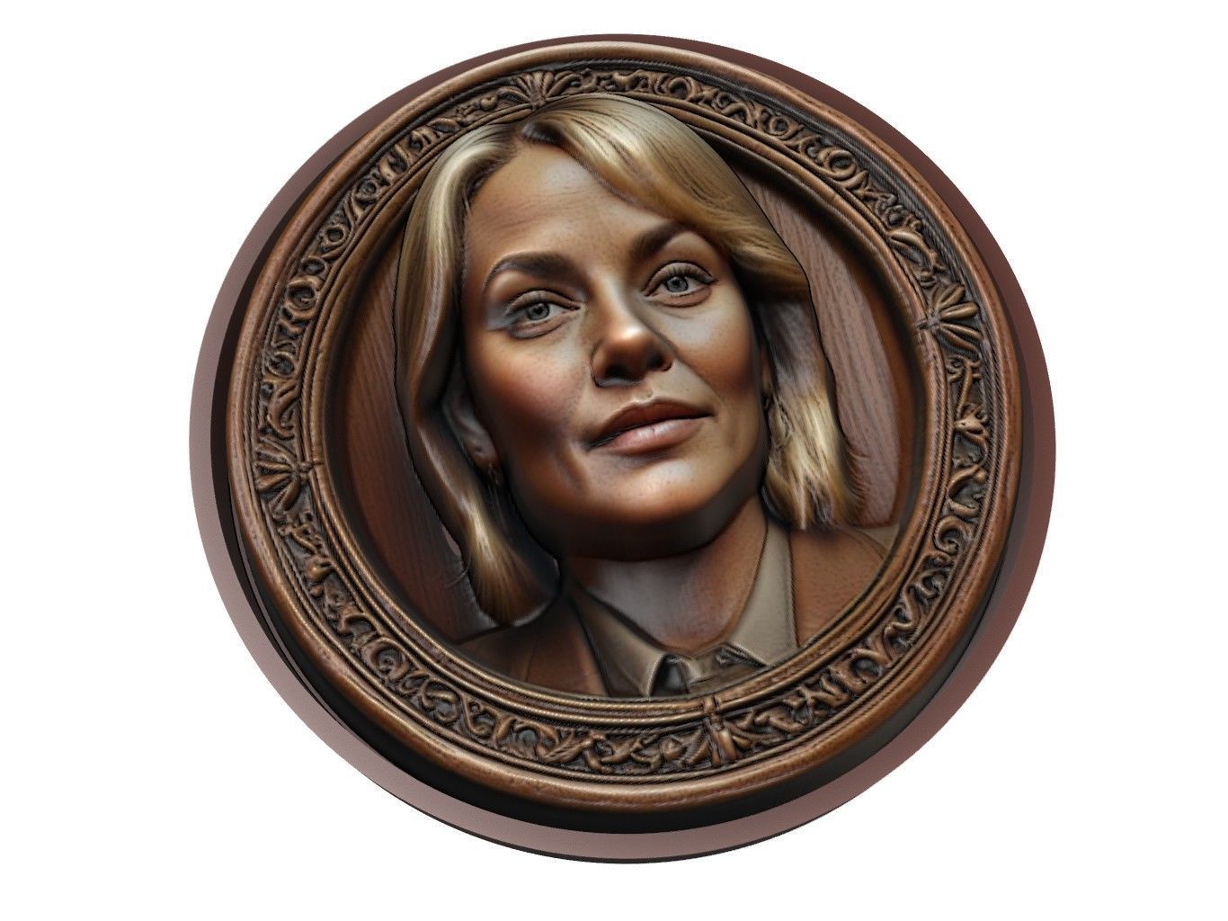 Sharon Stone Medallion 3D print model_1