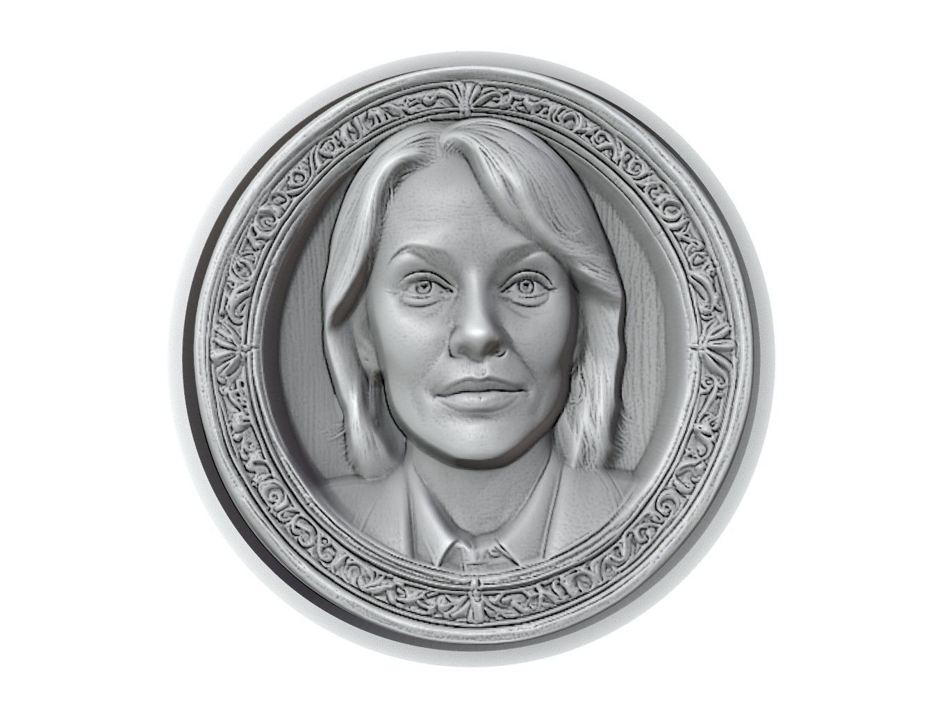 Sharon Stone Medallion 3D print model_2