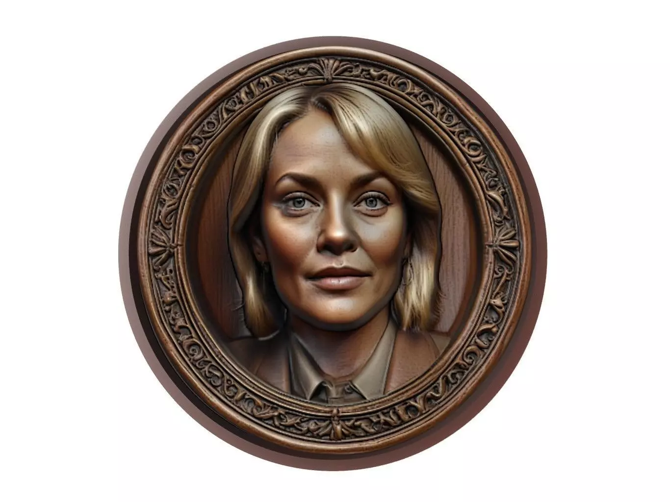 Sharon Stone Medallion 3D print model_0