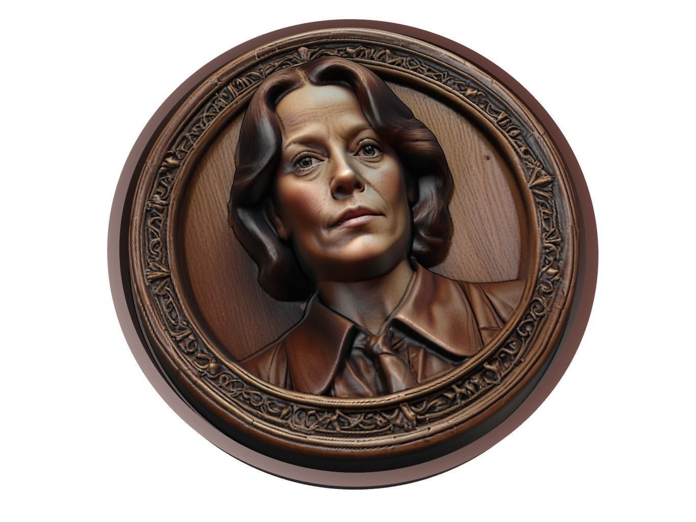 Sigourney Weaver Medallion 3D print model_1
