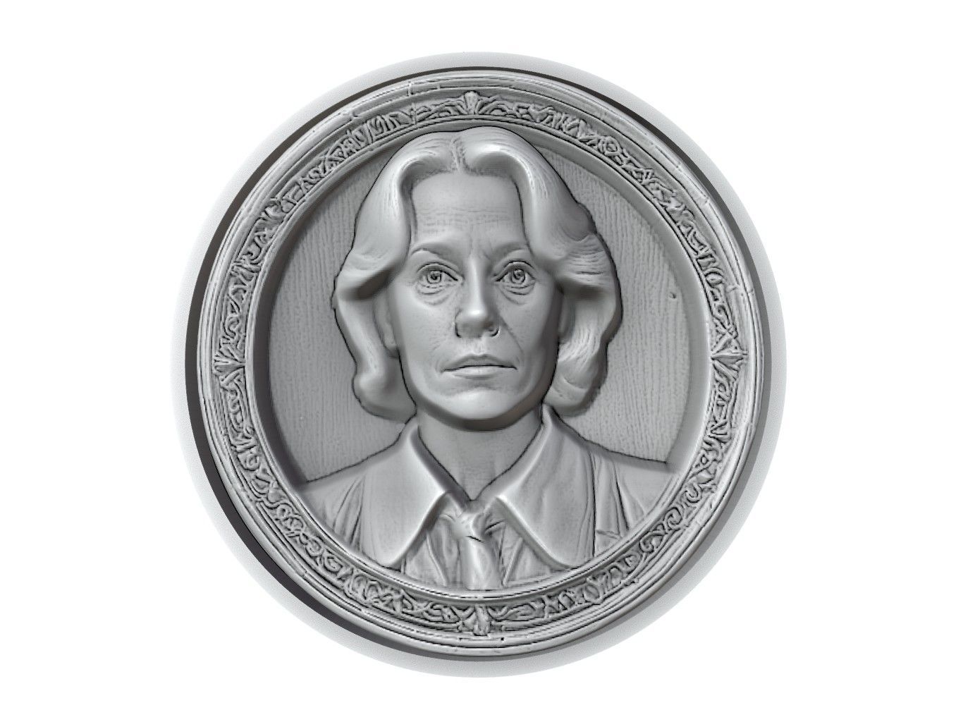 Sigourney Weaver Medallion 3D print model_2