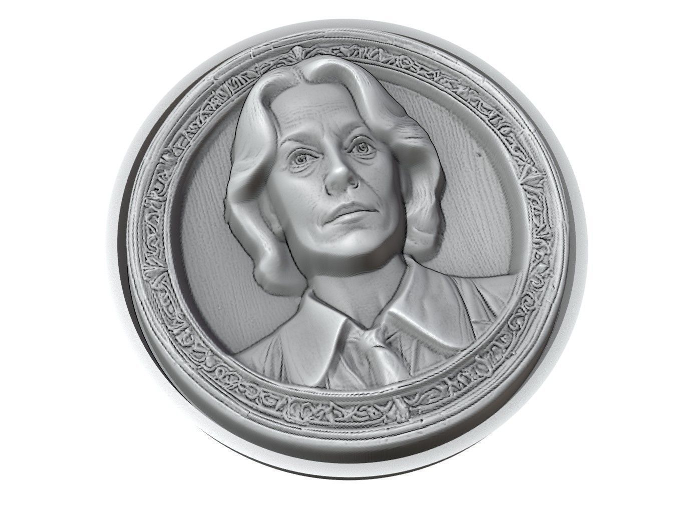 Sigourney Weaver Medallion 3D print model_3