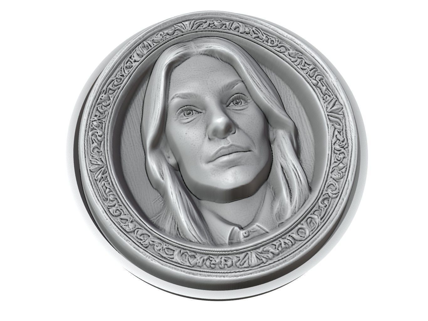 Sienna Miller Medallion 3D print model_3