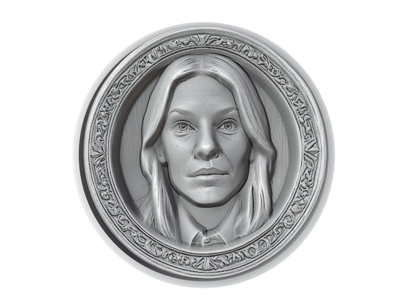 Sienna Miller Medallion 3D print model_2