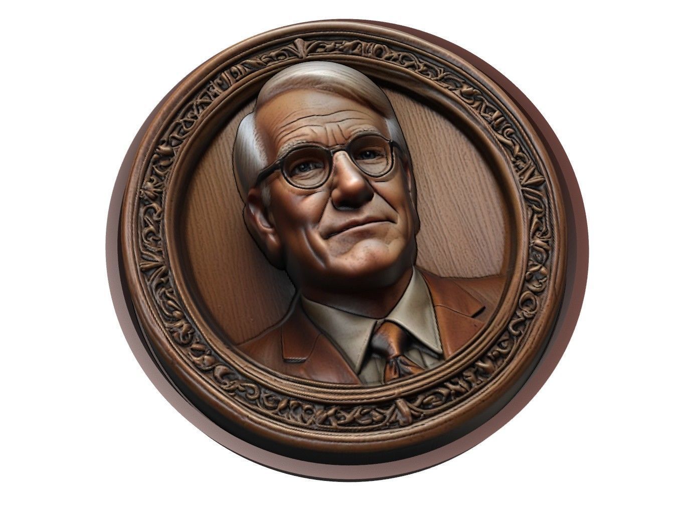 Steve Martin Medallion 3D print model_1