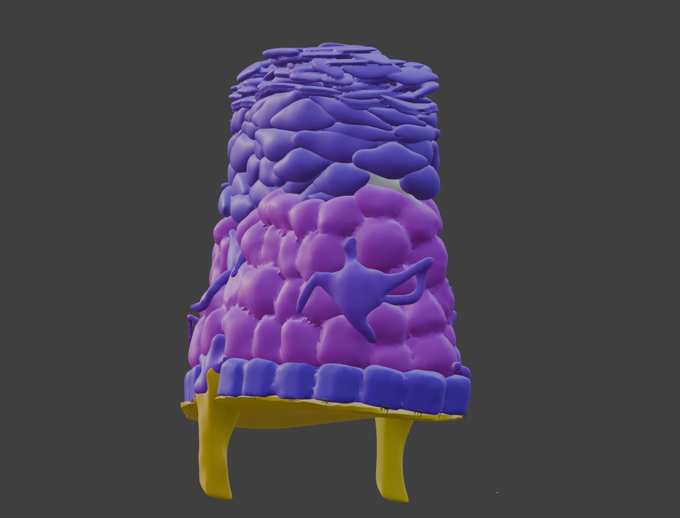 3D Model of the Epithelium of the Skin 3D print model_1