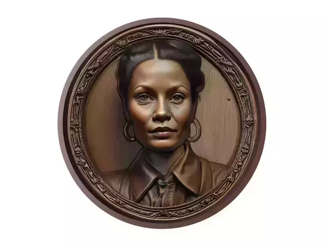 Thandiwe Newton Medallion 3D print model