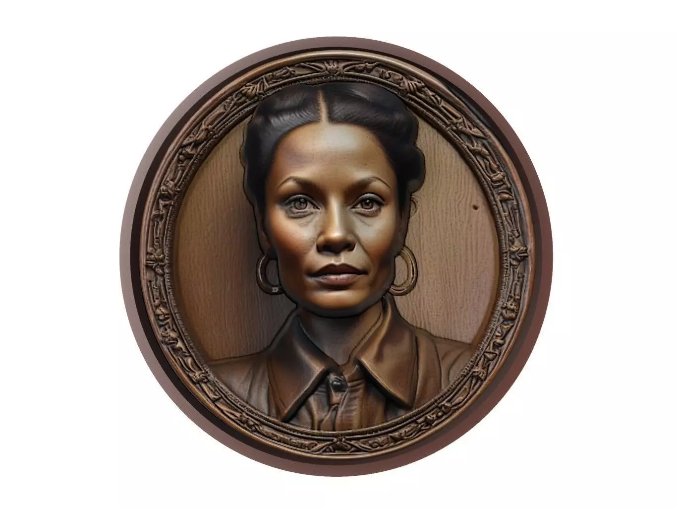 Thandiwe Newton Medallion 3D print model