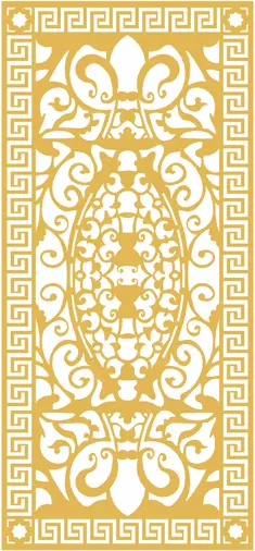 Door Decorative Plasma CNC 3D model