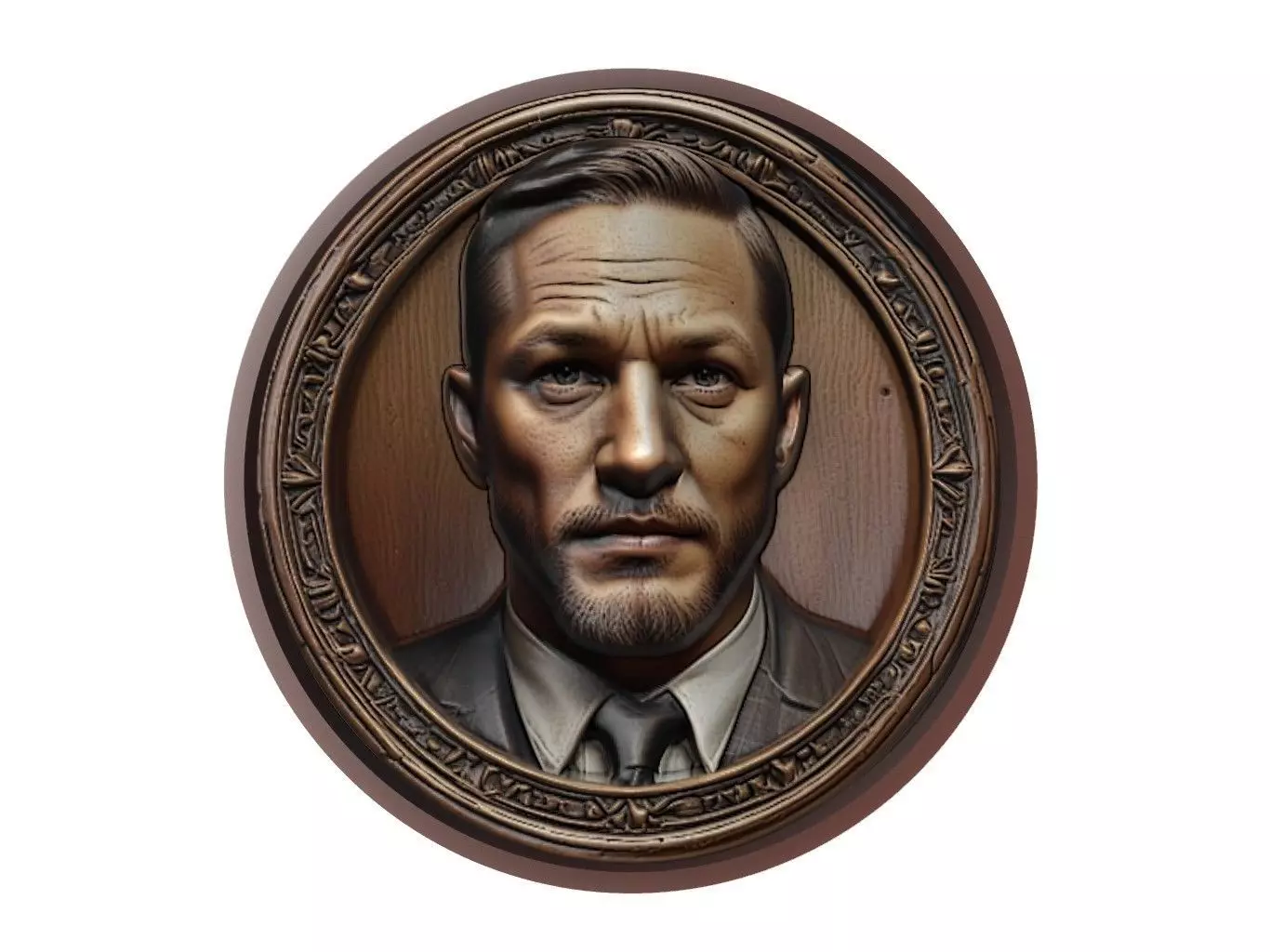 Tom Hardy Medallion 3D print model_0