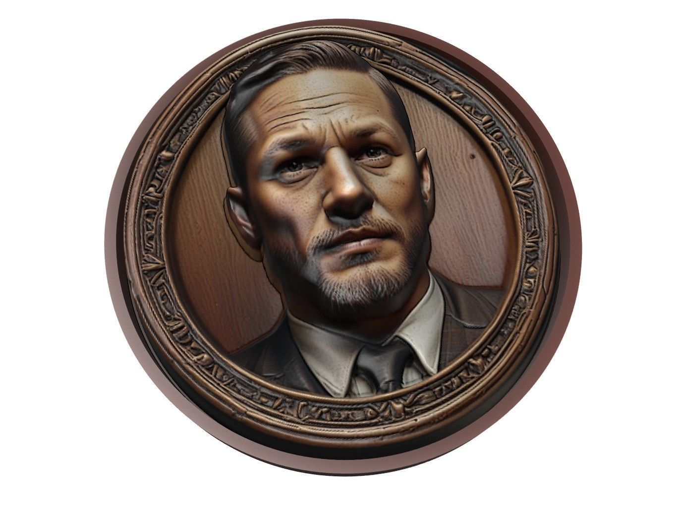 Tom Hardy Medallion 3D print model_1